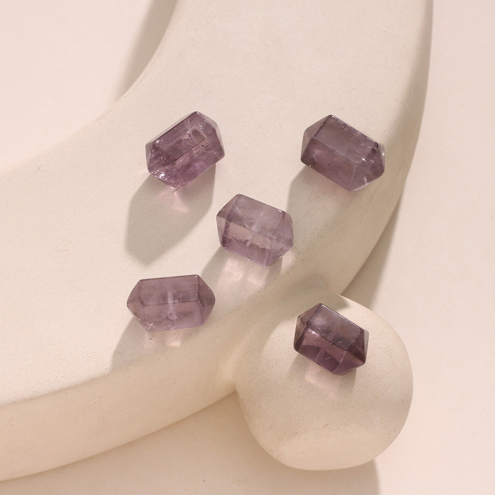 Natural Amethyst Double Spinel Rough Stone Loose Beads