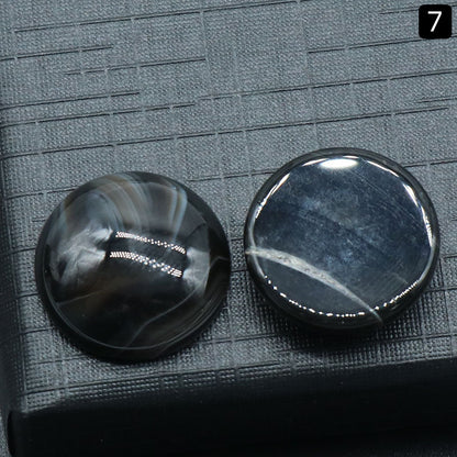 Round Ring Surface Natural Crystal Single Curved Surface Round Geometric