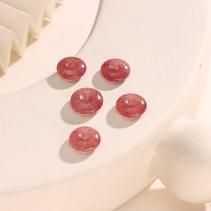 Pure Natural Strawberry Crystal Safety Buckle