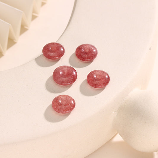 Pure Natural Strawberry Crystal Safety Buckle