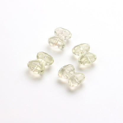 Pure Natural Lemon Citrine Bow Accessories No Dyeing Handmade