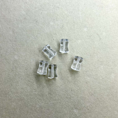 Pure Natural White Crystal Small Waist Cylindrical Engraving