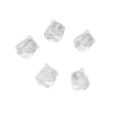 Pure Natural White Crystal Fengjiu Cute Fox String Decoration High Transparency