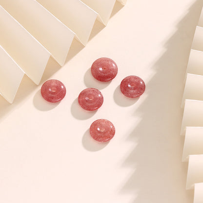 Pure Natural Strawberry Crystal Safety Buckle