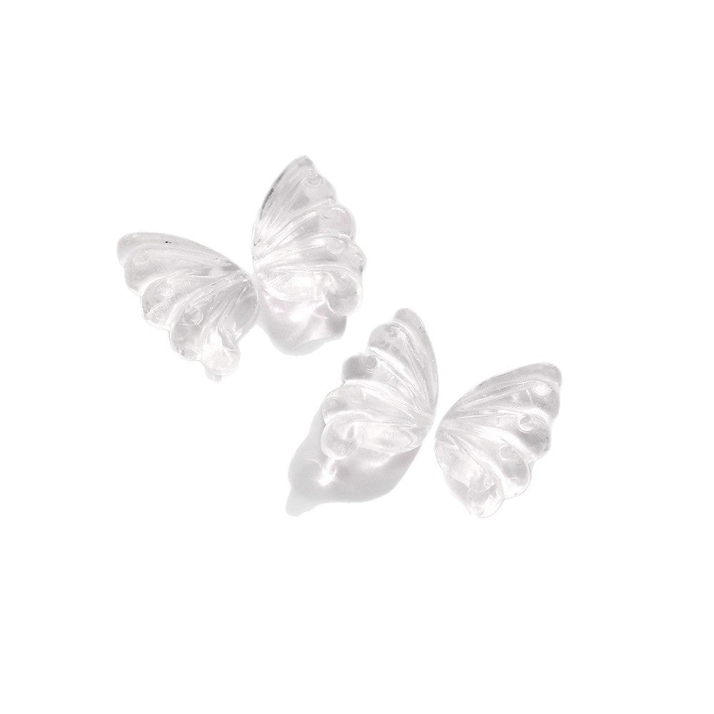 Natural White Crystal High Transparency Butterfly Wing Accessories