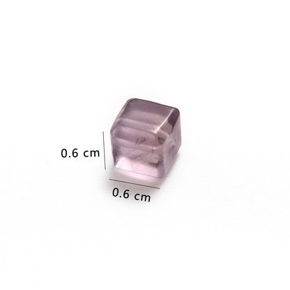 Natural Amethyst Sugar Cube No Dyeing DIY Bracelet Necklace Material