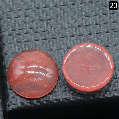 Round Ring Surface Natural Crystal Single Curved Surface Round Geometric