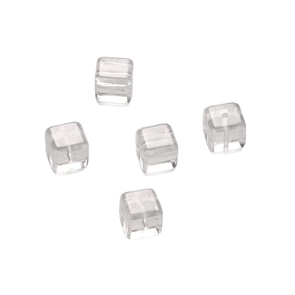Natural White Crystal Sugar Cube Cut Loose Beads