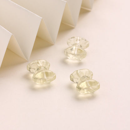 Pure Natural Lemon Citrine Bow Accessories No Dyeing Handmade