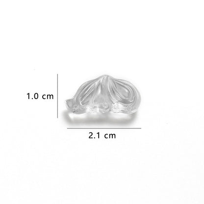 Pure Natural White Crystal Butterfly Wing Shape High Light Transmission