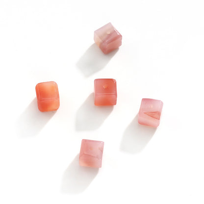 Yanyuan Agate Sugar Cube Loose Beads Pure Natural