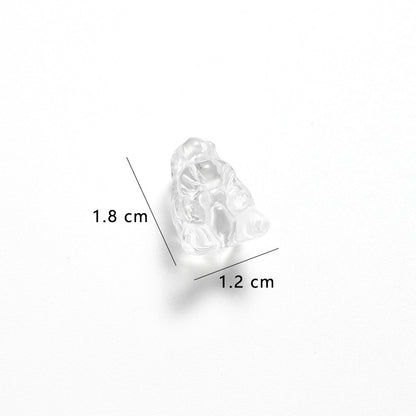 Natural White Crystal Faucet Engraving Loose Beads