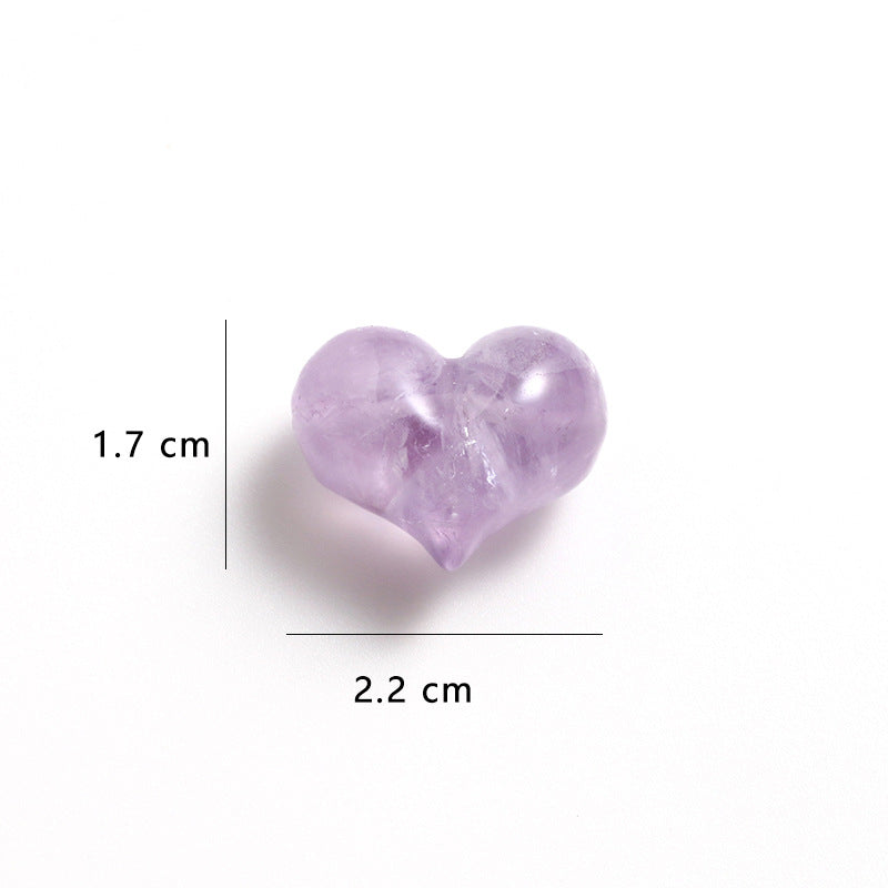 Natural Lavender Amethyst Love Peach Shape Non-dyeing