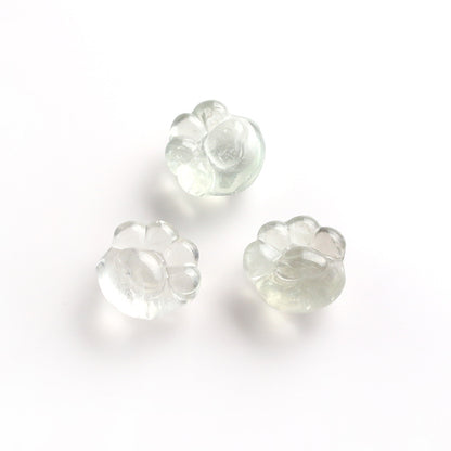Pure Natural Green Crystal Bear Paw Pendant