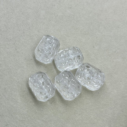 Pure Natural White Crystal Flower Tag Accessories