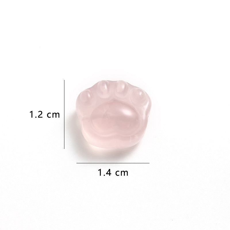 Natural Powder Crystal Cat Claw Jewelry Crystal Accessories