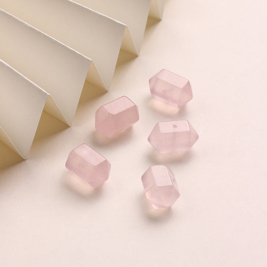 Natural Powder Crystal Double Pointed Hexagonal Crystal Column No Dyeing