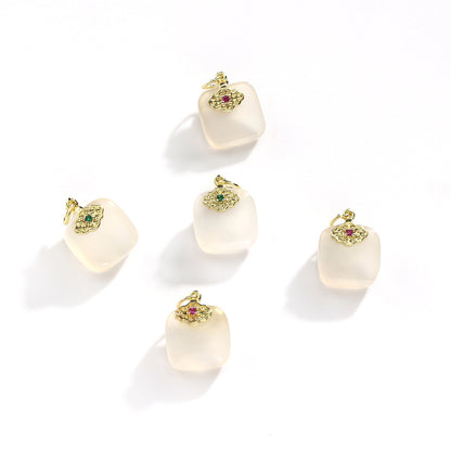 Natural Lychee Frozen Chalcedony Safe Brand No Dyeing
