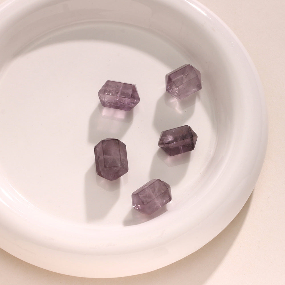 Natural Amethyst Double Spinel Rough Stone Loose Beads
