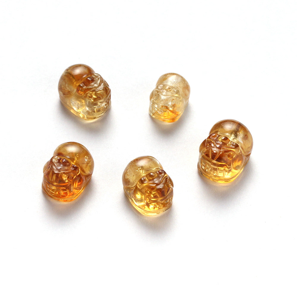Natural Huangta Crystal Pixiu Lucky Transshipment Jewelry Beads