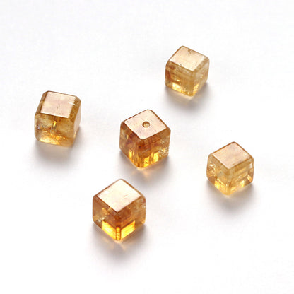 Natural Huangta Crystal Sugar Cube Cutting Loose Beads