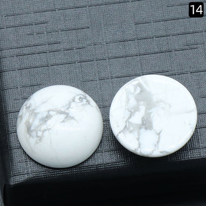 Round Ring Surface Natural Crystal Single Curved Surface Round Geometric