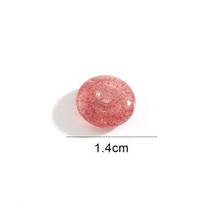 Pure Natural Strawberry Crystal Safety Buckle