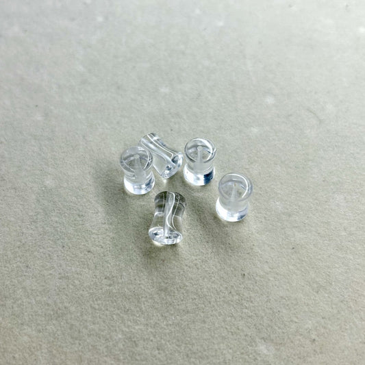Pure Natural White Crystal Small Waist Cylindrical Engraving