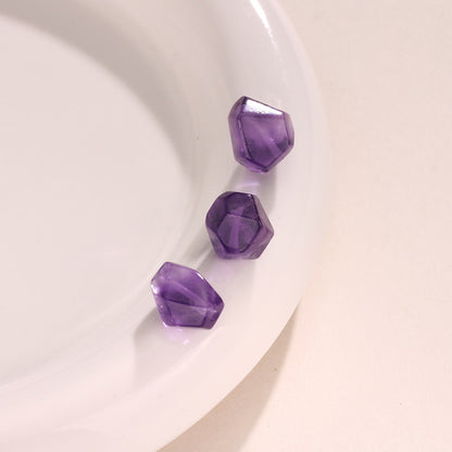 Natural Amethyst with Rough Stone Carvings