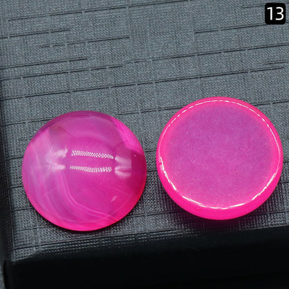 Round Ring Surface Natural Crystal Single Curved Surface Round Geometric