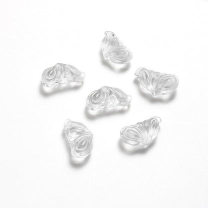 Pure Natural White Crystal Butterfly Wing Shape High Light Transmission