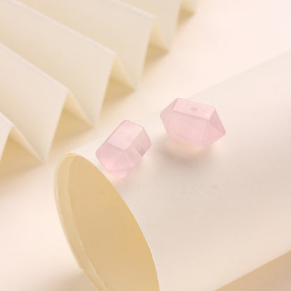 Natural Powder Crystal Double Pointed Hexagonal Crystal Column No Dyeing