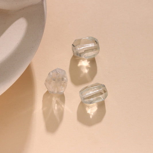 Natural Green Crystal Irregular Loose Beads