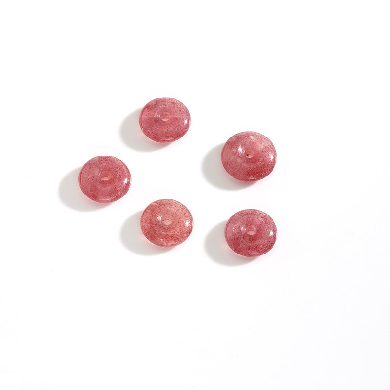 Pure Natural Strawberry Crystal Safety Buckle