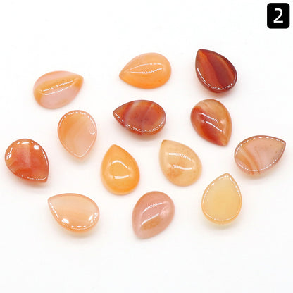 Water Drop Ring Surface Natural Crystal Single Curved Surface Geometric