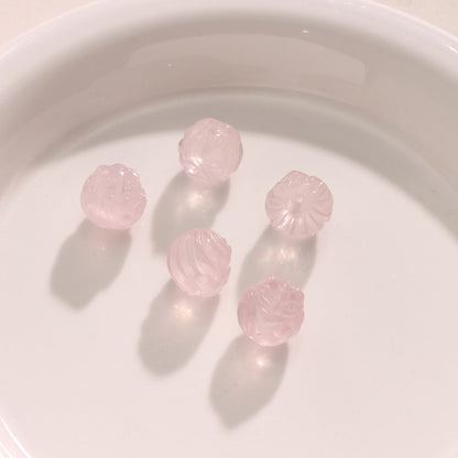 Natural Powder Crystal Ball Fox Loose Beads