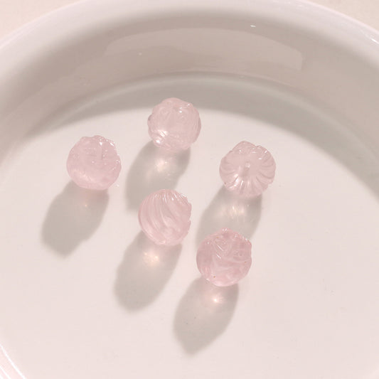 Natural Powder Crystal Ball Fox Loose Beads