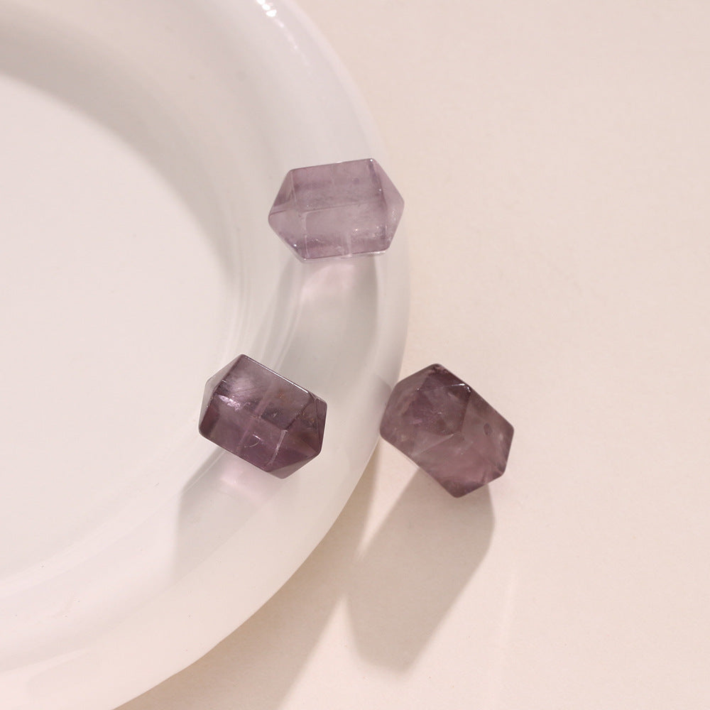 Natural Amethyst Double Spinel Rough Stone Loose Beads