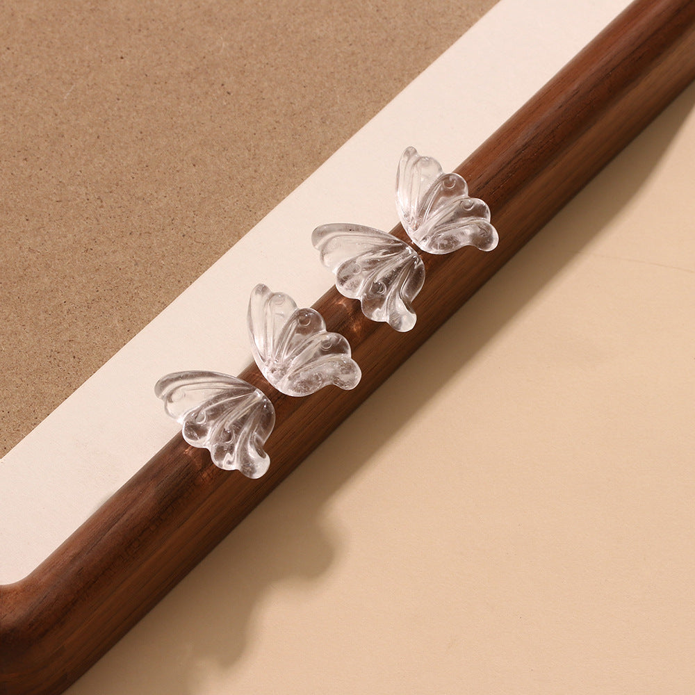 Natural White Crystal High Transparency Butterfly Wing Accessories
