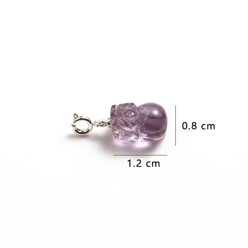 Natural Amethyst Pixiu Pendant Lucky