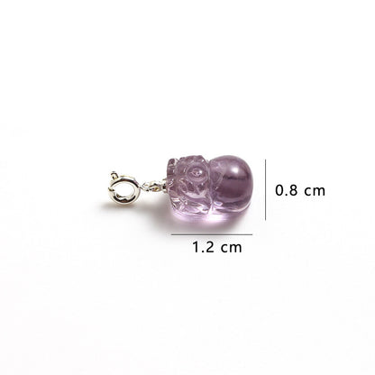 Natural Amethyst Pixiu Pendant Lucky