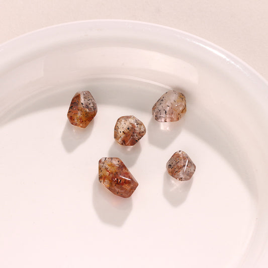 Natural Black Strawberry Crystal with Rough Stone Parts