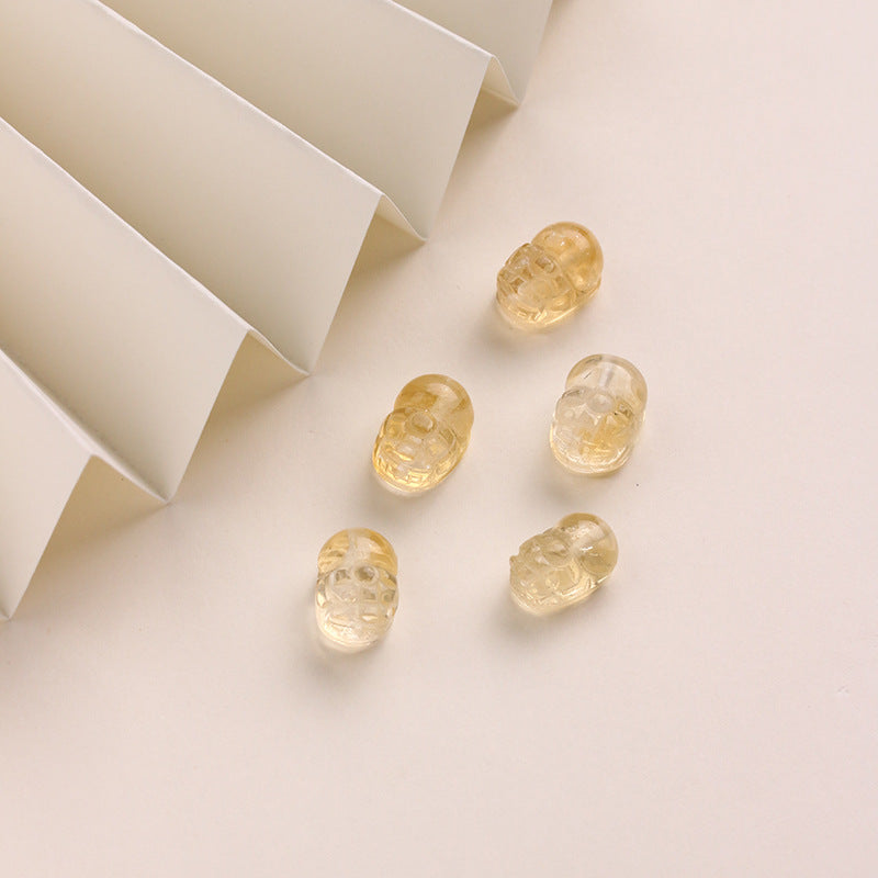 Natural Citrine Pixiu Bracelet Lucky Beads
