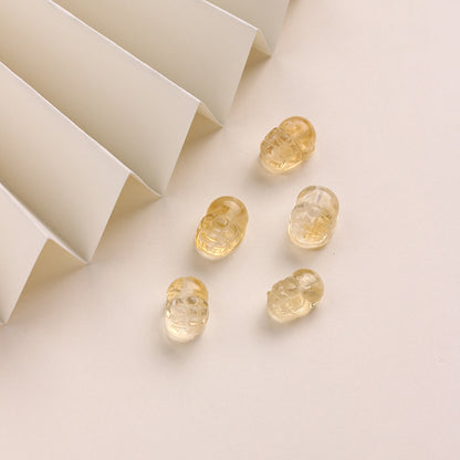 Natural Citrine Pixiu Bracelet Lucky Beads