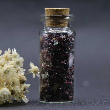Jade Crystal Agate Gravel Wishing Bottle