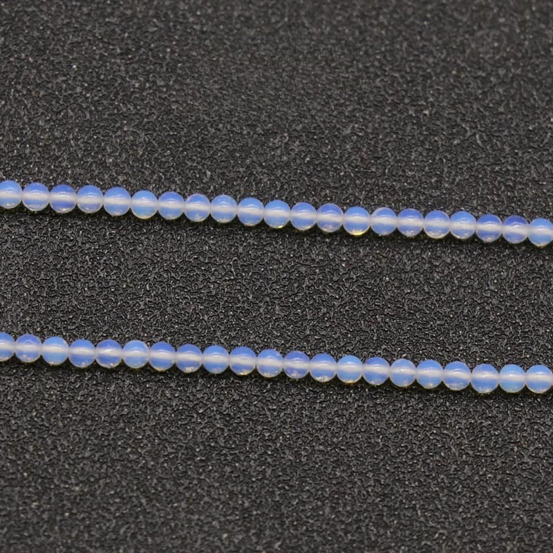 Natural Crystal Agate 2mm Round Beads