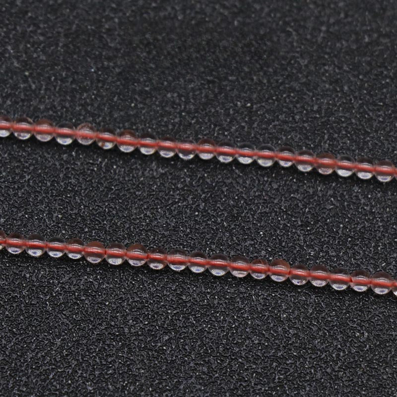 Natural Crystal Agate 2mm Round Beads