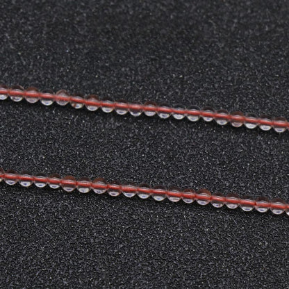 Natural Crystal Agate 2mm Round Beads